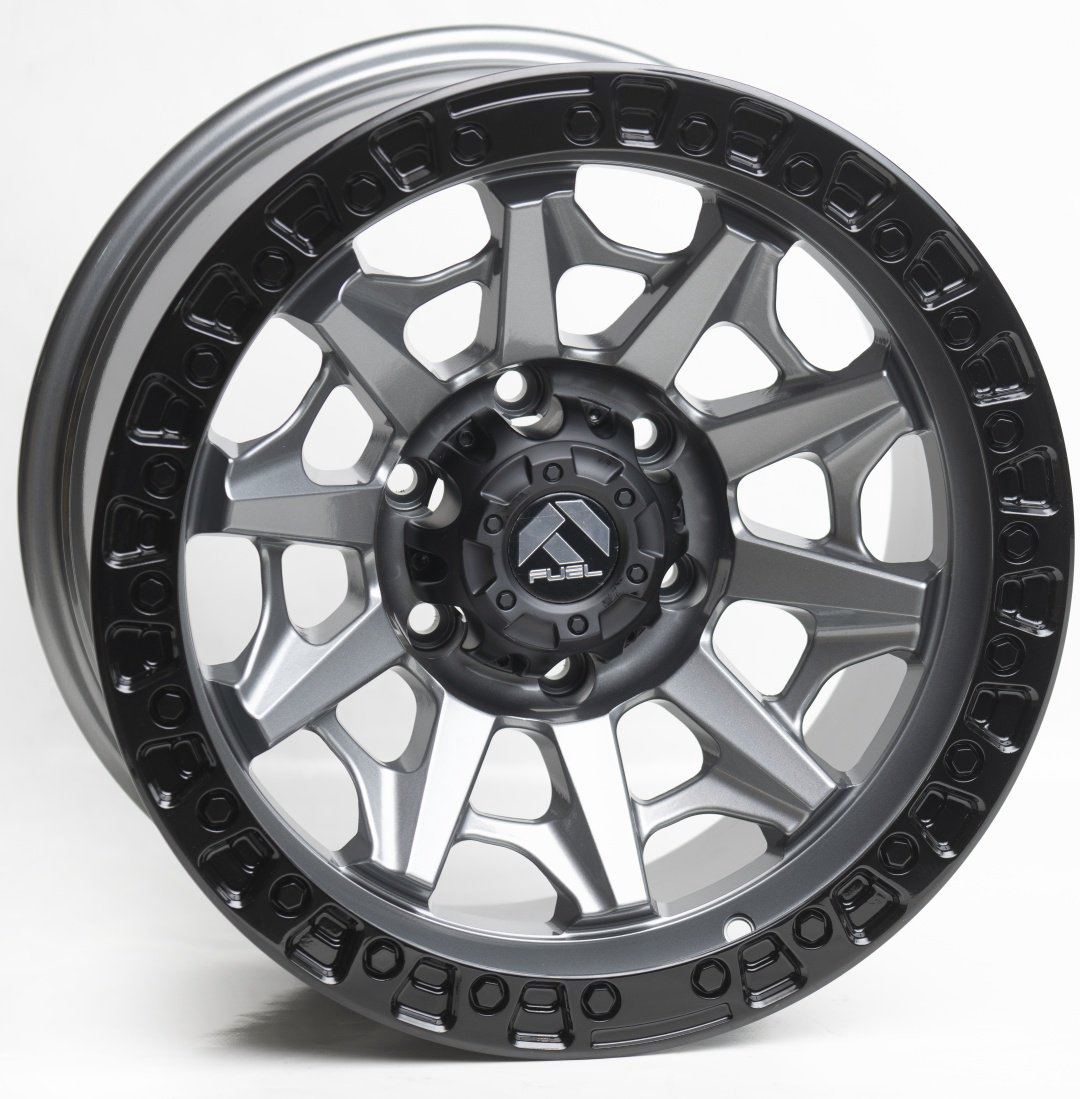 Kipardo 5127 8.5x16/6x139.7 D110 ET-12 4 диска черный, серебристый купить,NaN