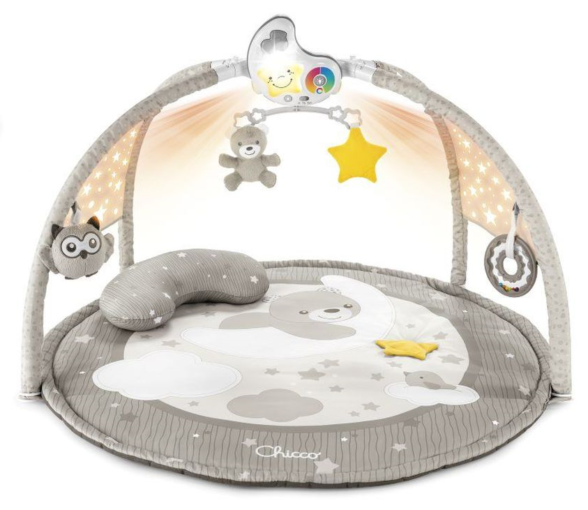 Игровой коврик Chicco 3 в 1 Enjoy Colors Gym 0м+ бежевый купить,NaN