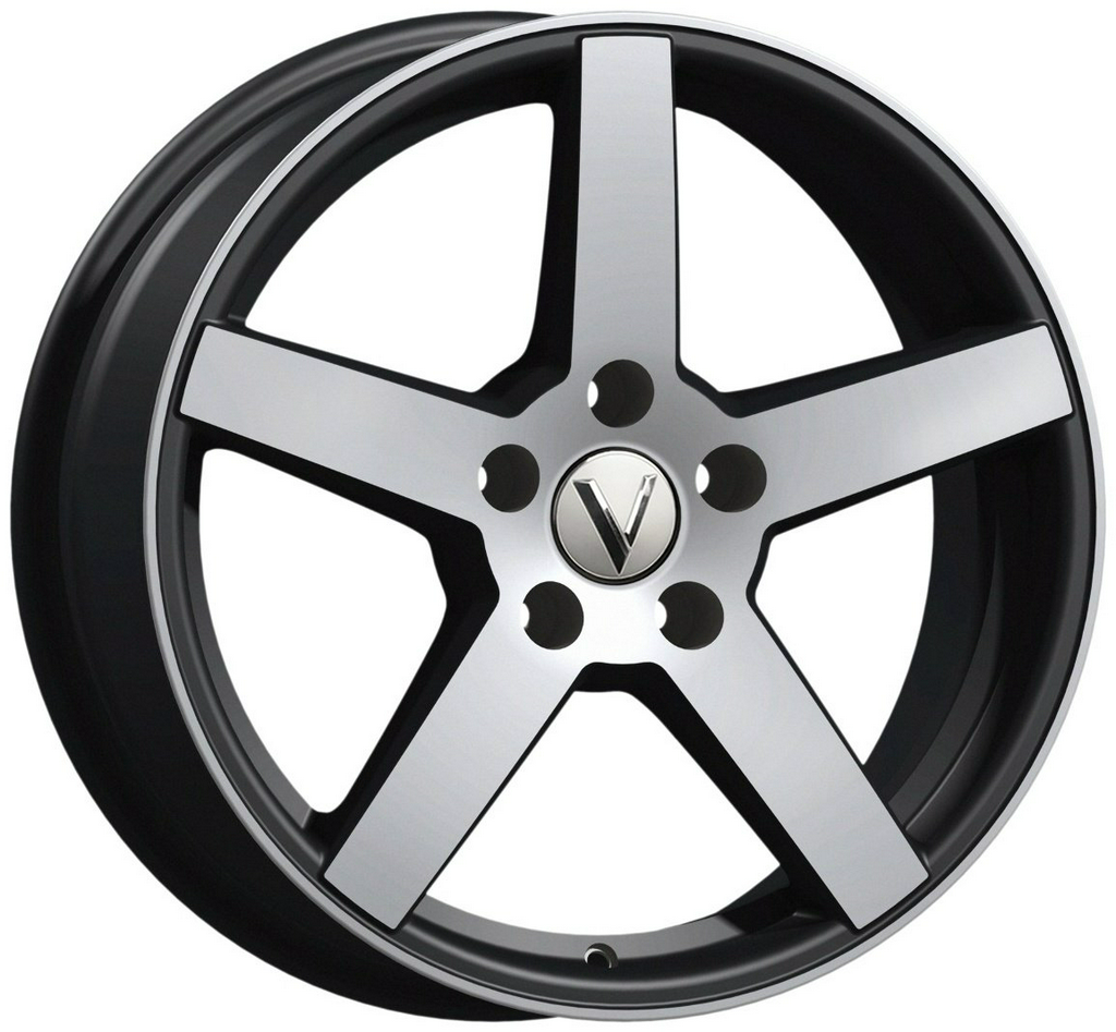 Вектор B261 7x17/4x100 D67.1 ET43 черный, серебристый