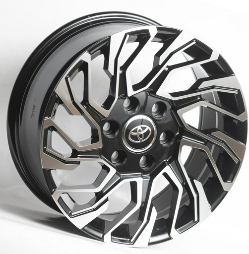 Kipardo H964F 8x18/6x139.7 D106.1 ET25 4 диска черный, серебристый