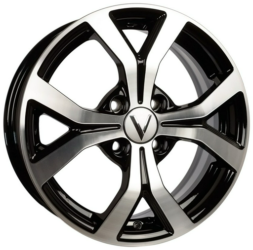 K-7 K-147 6x15/4x100 D60.1 ET50 4 диска черный, серебристый