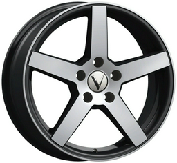 Вектор B261 7x17/4x100 D67.1 ET43 черный, серебристый