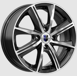 K&K Арнар(КС890) 6x15/4x98 D58.5 ET35 4 диска черный, серебристый