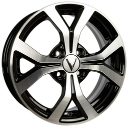 K-7 K-147 6x15/4x100 D60.1 ET50 4 диска черный, серебристый