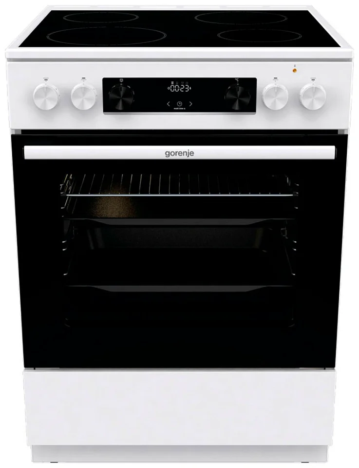 Плита стеклокерамическая Gorenje GEC6C40WD 60х60х85см белый