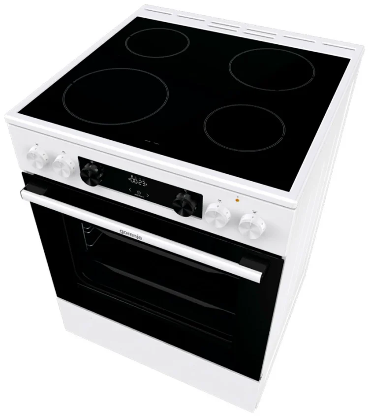 Плита стеклокерамическая Gorenje GEC6C40WD 60х60х85см белый купить,309990