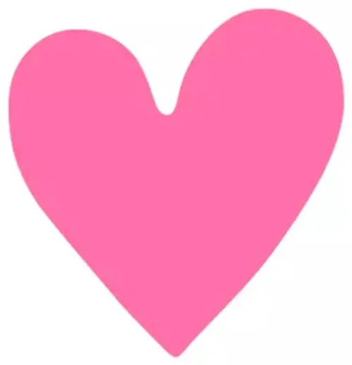 Стикер VLP 3D Small Heart Pink 1142031 розовый