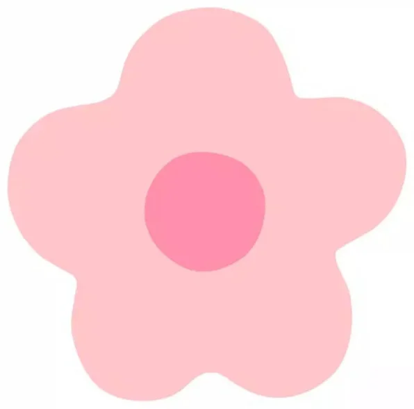 Стикер VLP 3D Flower Pink Pink 1142009 розовый