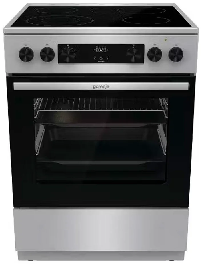 Плита стеклокерамическая Gorenje GEC6C61XA 60х60х85см серебристый