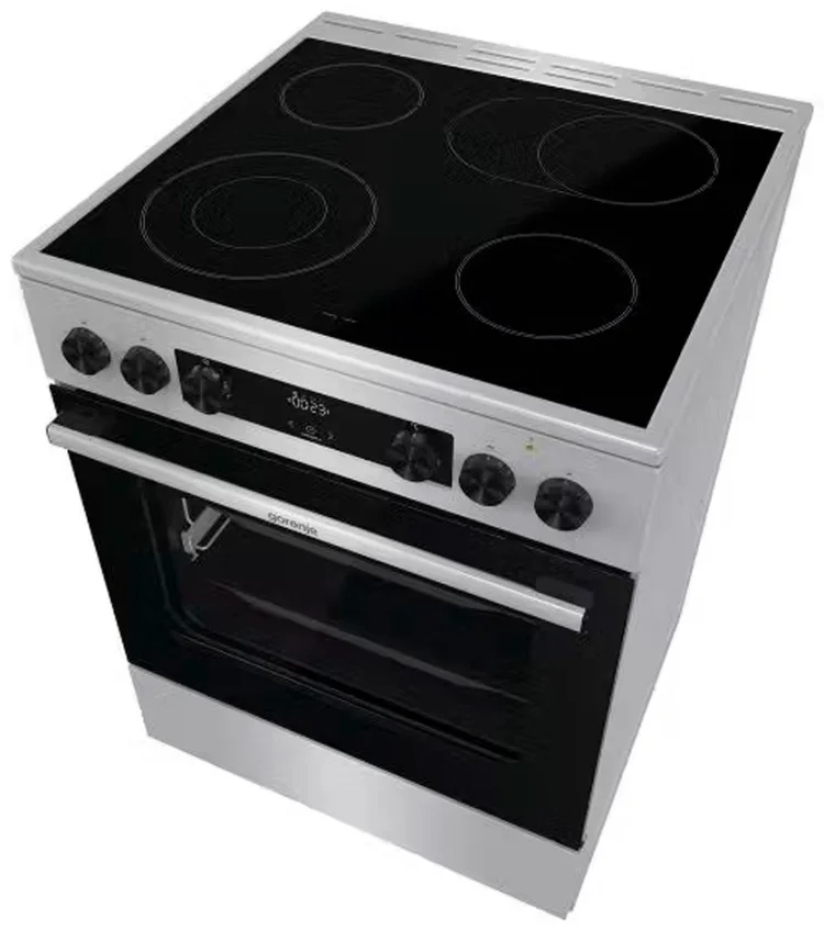Плита стеклокерамическая Gorenje GEC6C61XA 60х60х85см серебристый