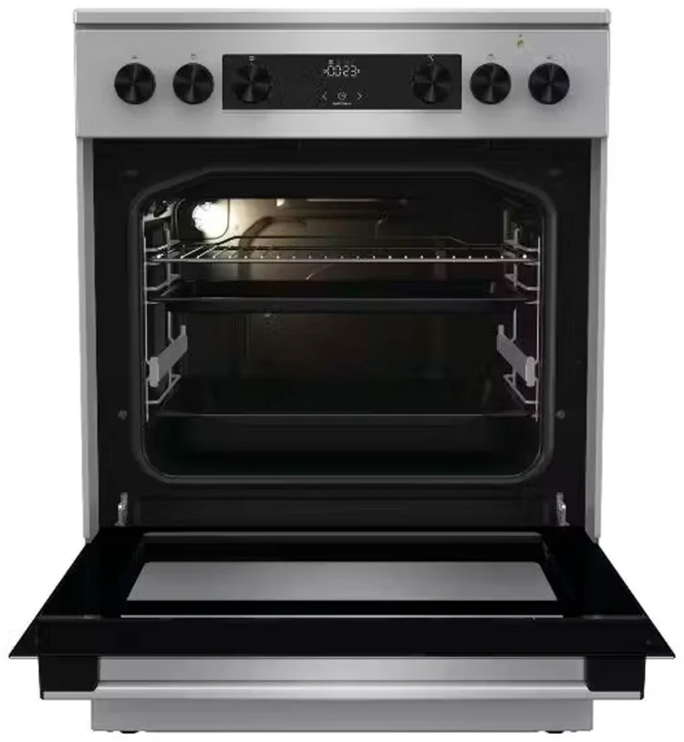 Плита стеклокерамическая Gorenje GEC6C61XA 60х60х85см серебристый купить,349990