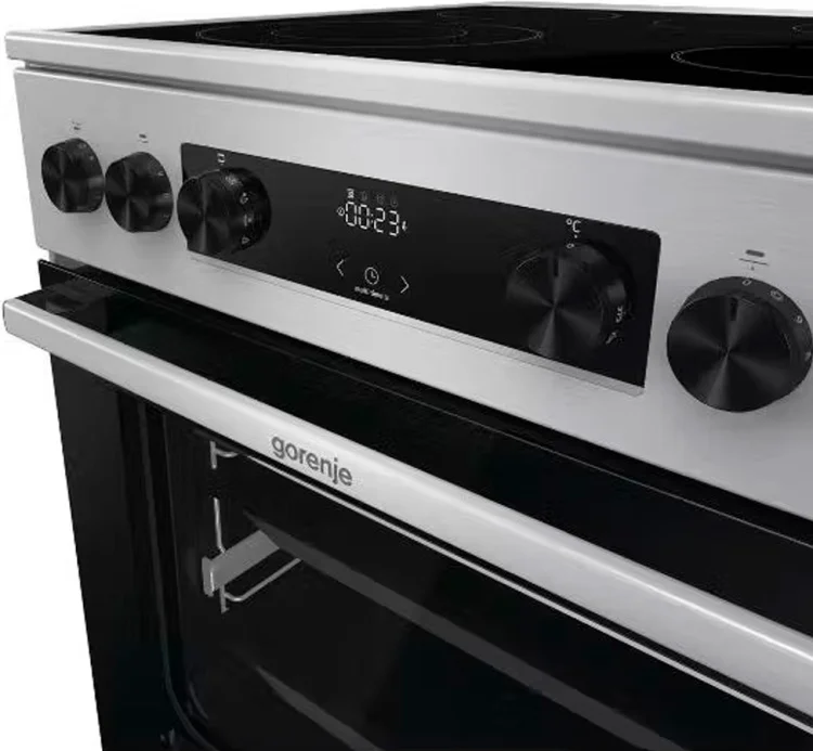 Плита стеклокерамическая Gorenje GEC6C61XA 60х60х85см серебристый