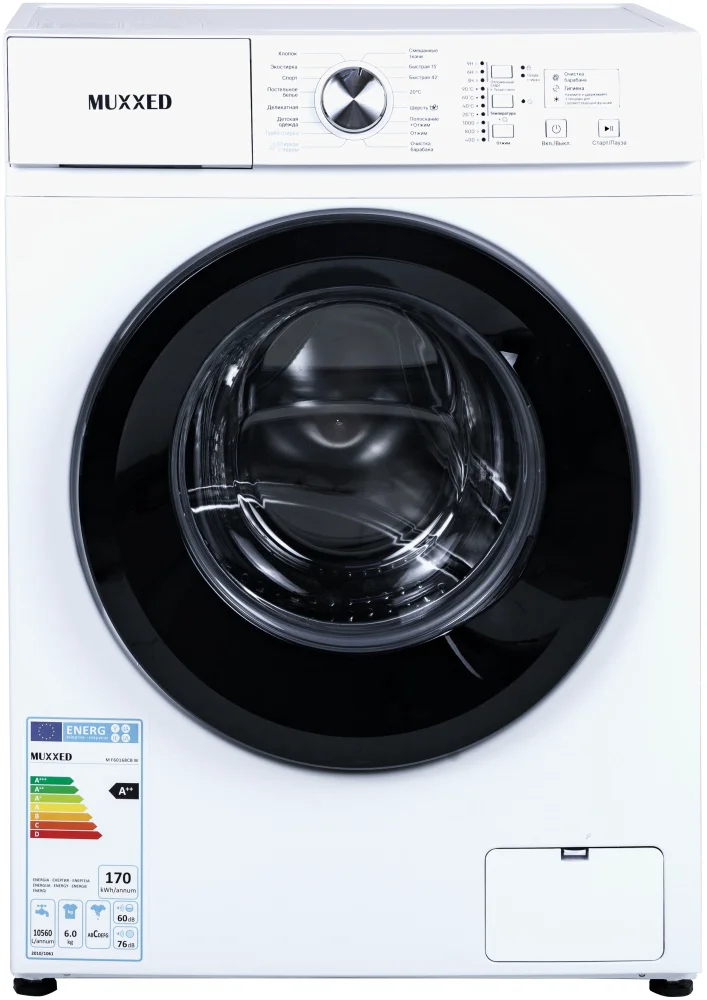 Стиральная машина Muxxed M F60168CB W 59х36х84см белый купить,NaN