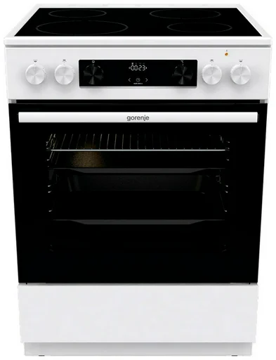 Плита стеклокерамическая Gorenje GEC6C40WD 60х60х85см белый
