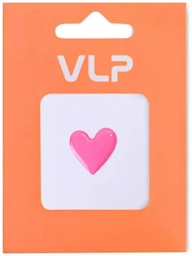 Стикер VLP 3D Small Heart Pink 1142031 розовый