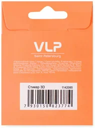 Стикер VLP 3D Small Heart Pink 1142031 розовый