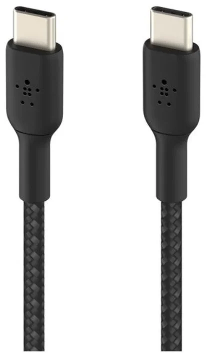 Кабель Belkin USB-C to USB-C Braided CAB004BT1MBK 1м черный