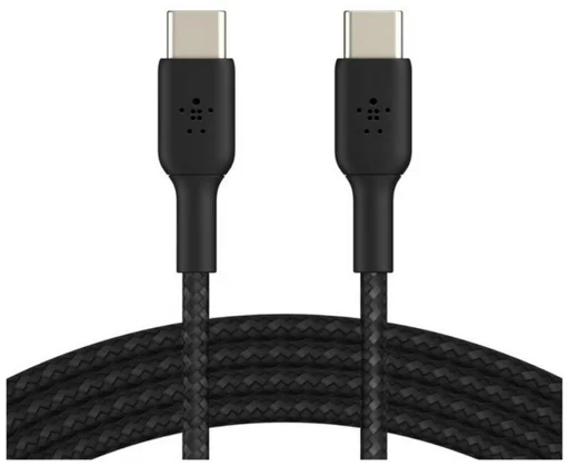 Кабель Belkin USB-C to USB-C Braided CAB004BT1MBK 1м черный
