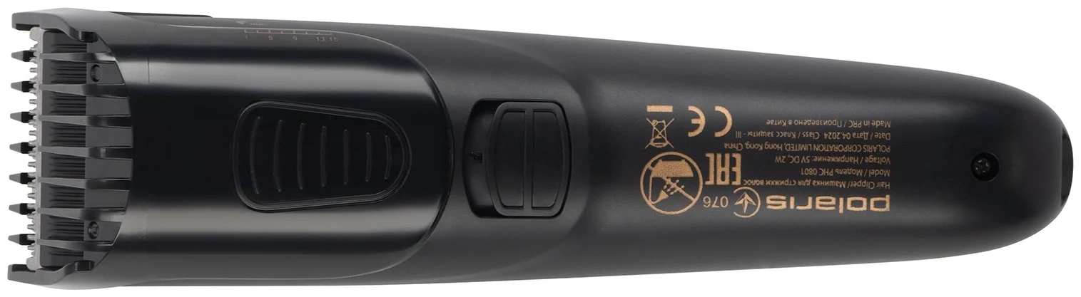 Триммер для волос Polaris PHC 0801 черный 