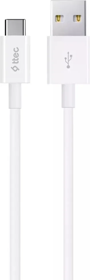 Кабель TTEC USB-A to USB-C 1.2м белый