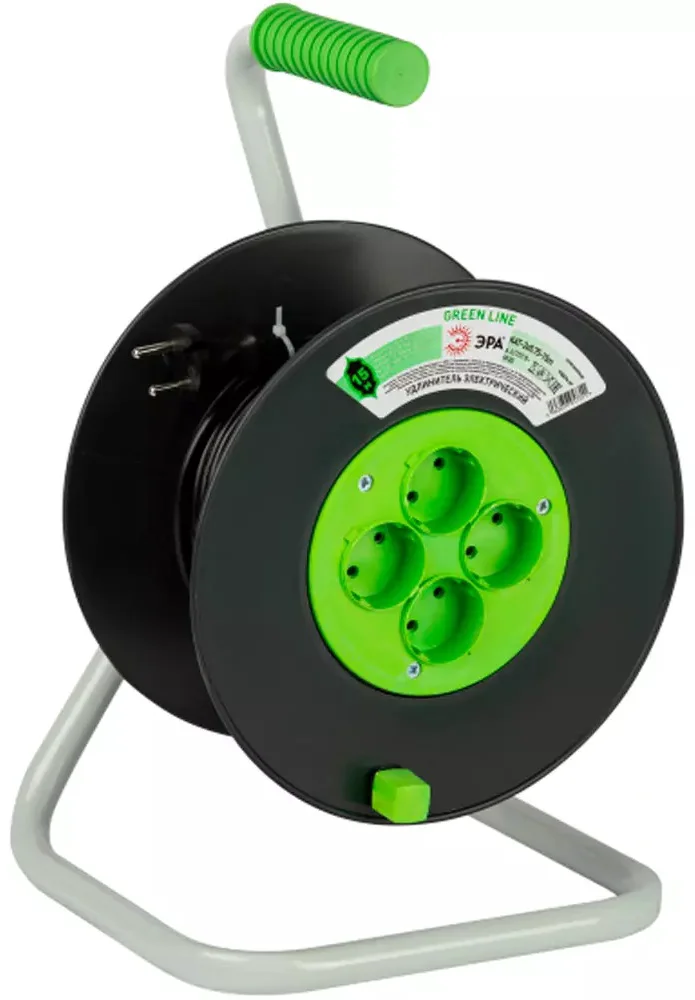 Удлинитель силовой Эра Green Line KAT-2x0.75-15m 15м ПВС 2x0.75мм2