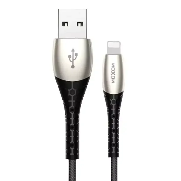 Кабель Moxom CC-66 Lightning 1м черный купить,NaN