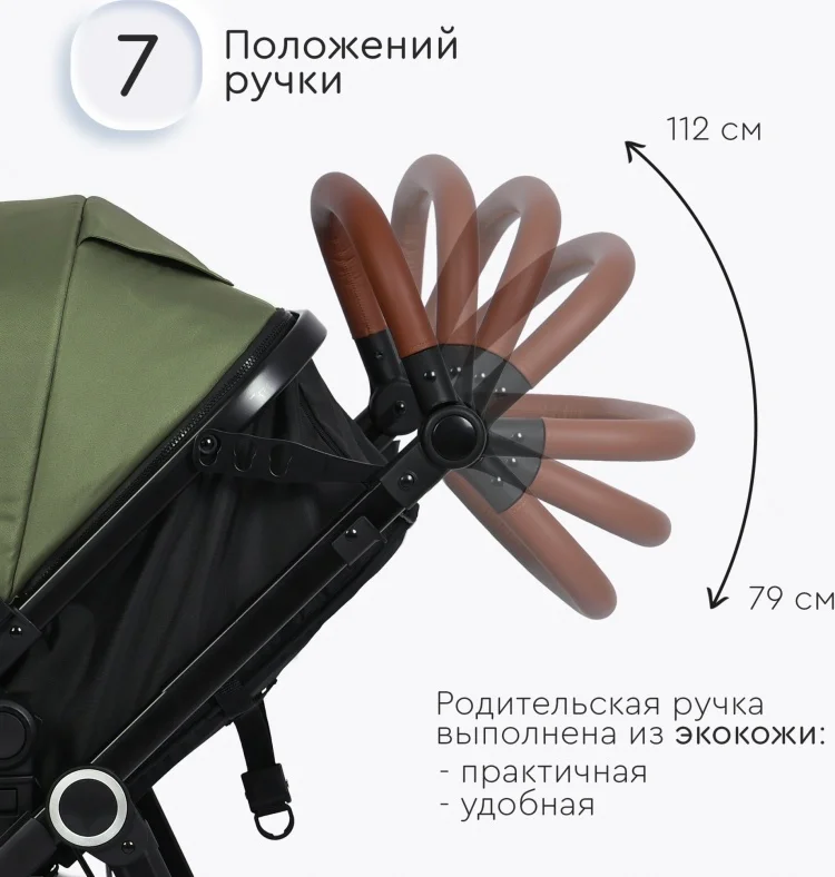 Коляска-трансформер Tomix Bonny Dark Olive купить,0