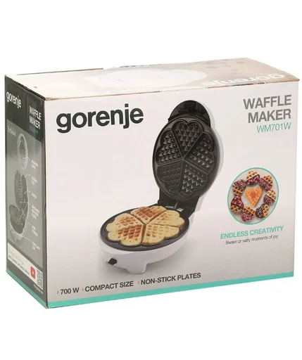 Вафельница Gorenje WM701W White-Black