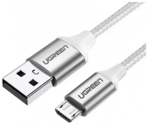 Кабель Ugreen US290 60151 USB-A to Micro-USB 1м белый