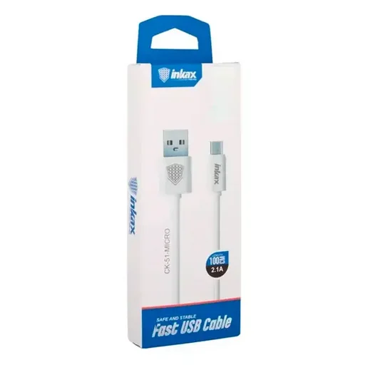 Кабель Inkax USB to Micro USB CK 51 1м белый