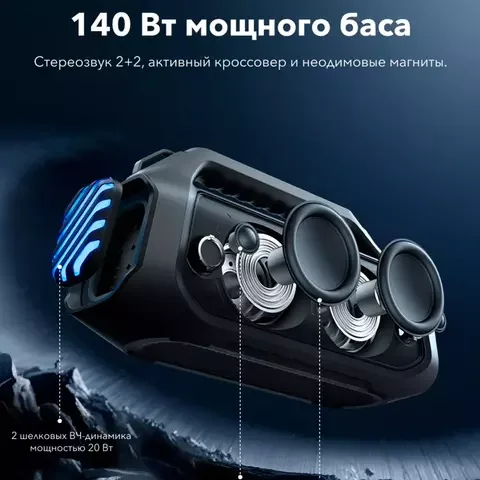 Портативная колонка Soundcore Boom 2 Plus A3134031 Black купить,0