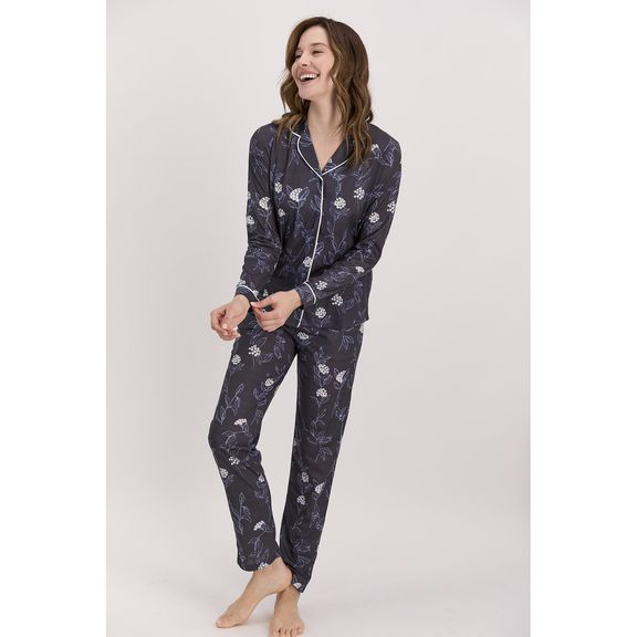 Пижама NicoLetta темно-синяя 3XL купить,24000