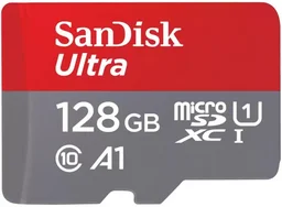Карта памяти SanDisk Ultra microSDXC 128Gb + SD Adapter