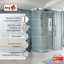 Душевая кабина AvaCan EM3812R 120x80x220см
