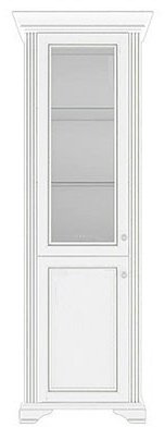 Распашной шкаф Гербор Вайт 1d1w, 76x221х43 см, белый купить,NaN