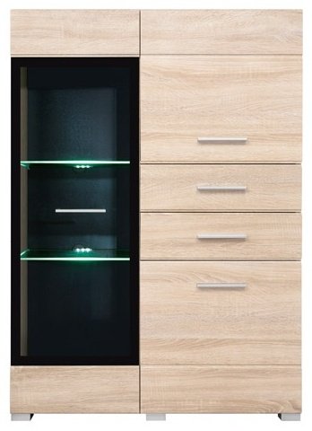 Распашной шкаф Гербор Вушер REG1W2D2S 13/9 L/P, 90x127.5х37.5 см, коричневый купить,NaN