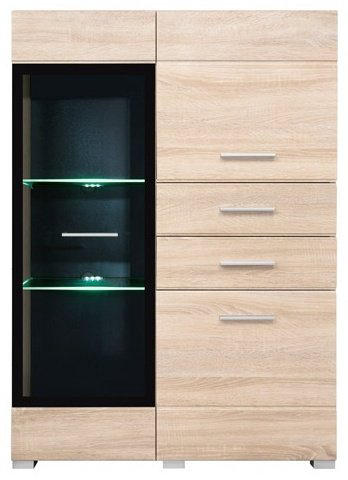 Распашной шкаф Гербор Вушер REG1W2D2S 13/9 L/P, 90x127.5х37.5 см, коричневый купить,NaN