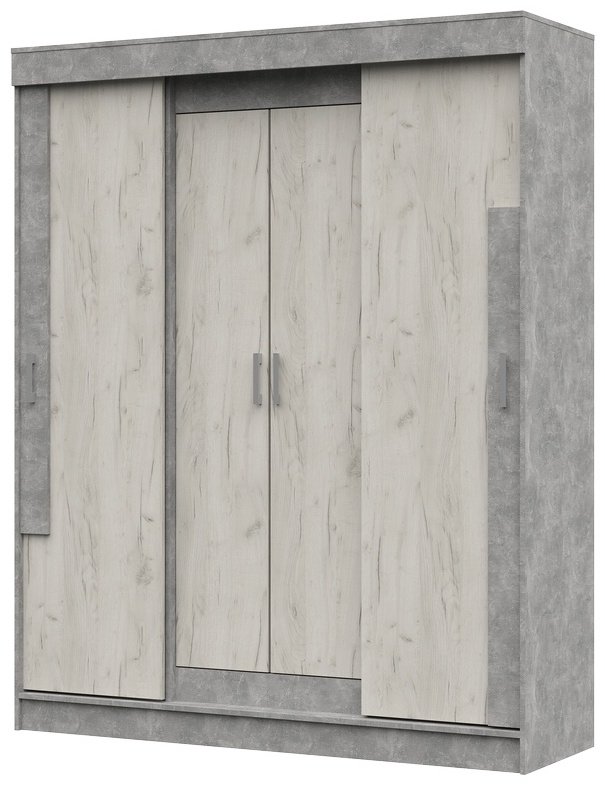 Шкаф-купе Стендмебель Гамма ШК 01, 159.8x210х52 см, бежевый, серый купить,0