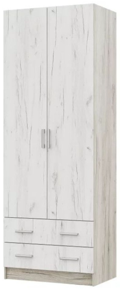 Шкаф Стендмебель Гармония ШК 603 М 80x220х50см серо-белый купить,NaN