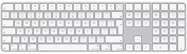 Клавиатура Apple Magic Keyboard with Touch ID and Numeric Keypad for Mac MXK73RS/A белая - ForteMarket Клавиатура Apple Magic Keyboard with Touch ID and Numeric Keypad for Mac MXK73RS/A белая купить,130990
