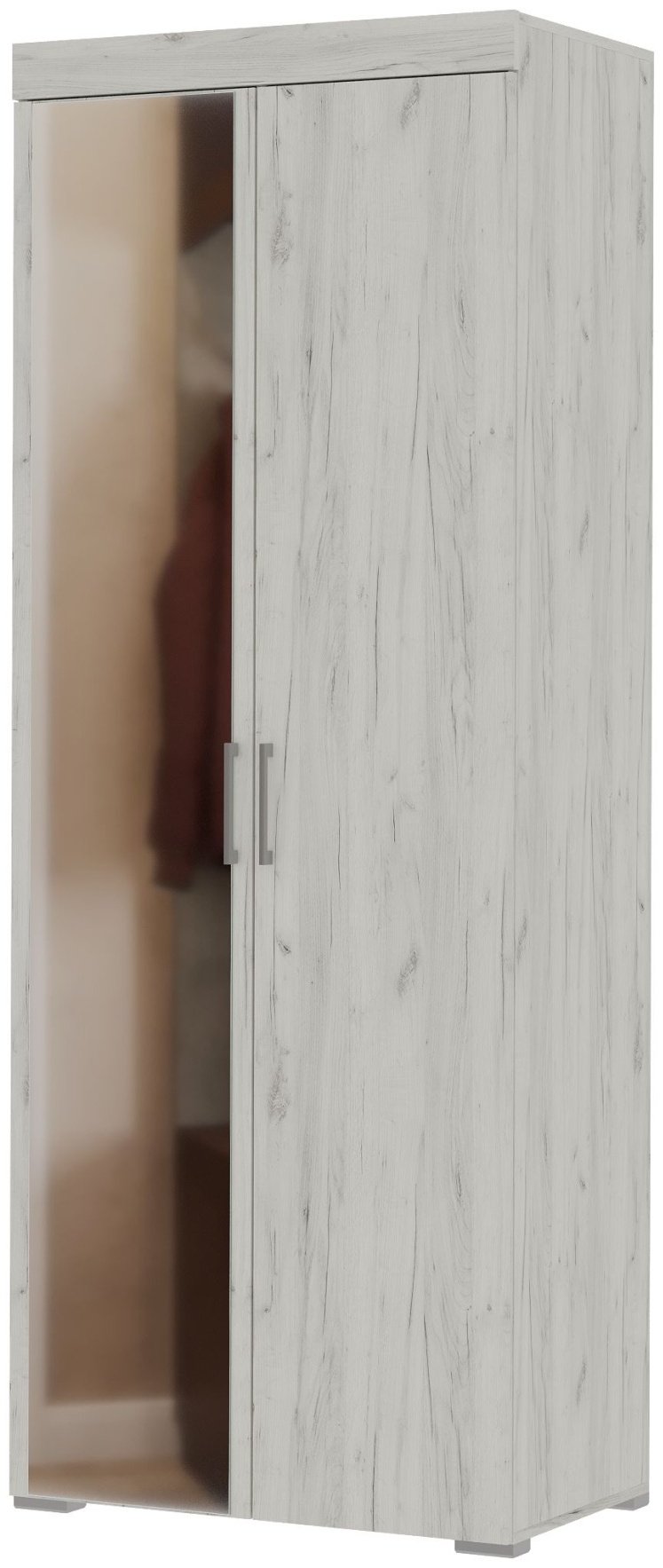 Распашной шкаф Стендмебель Гранд, 80x212х48 см, белый