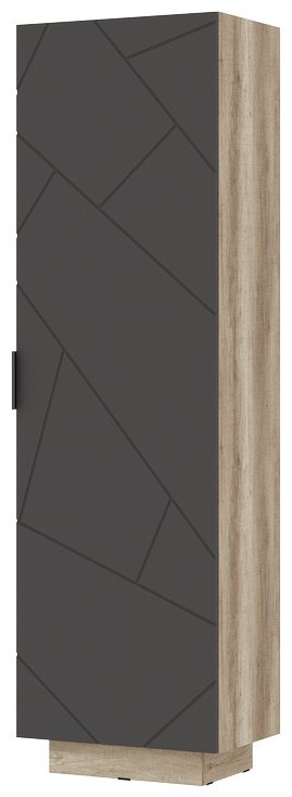 Шкаф-пенал Стендмебель Даллас 60x200.8х40.2см серо-коричневый купить,NaN