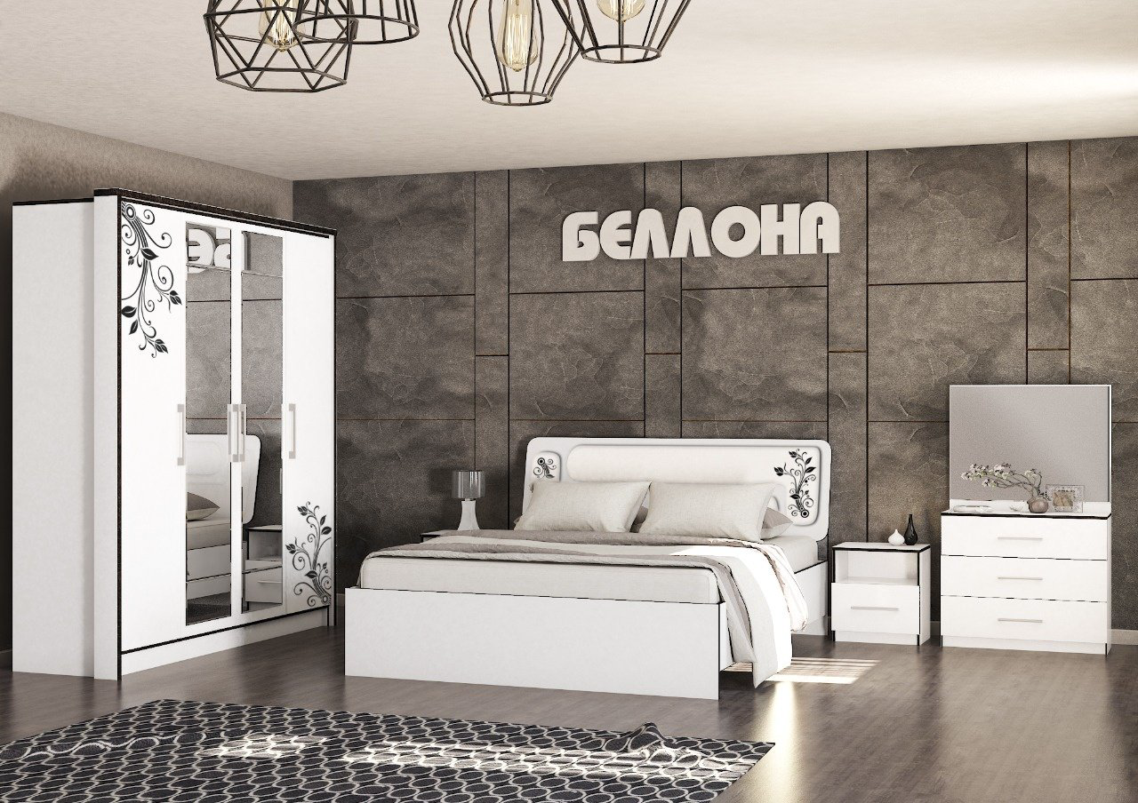 Гарнитур Lider Classic Беллона 160х200см белый купить,NaN