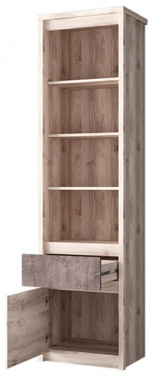 Шкаф ANREX Джаз 1D1S 56.2x210х40.3см коричневый купить,NaN