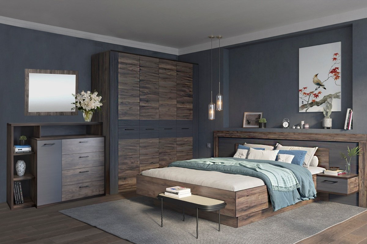 Гарнитур MySTAR Вирджиния 4Д сп. место 160х200 см купить,NaN
