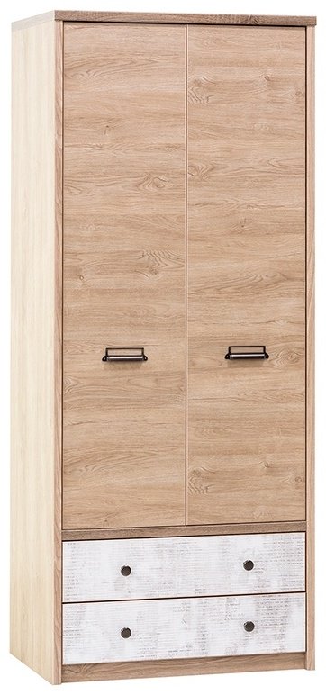 Распашной шкаф ANREX Дизель 2DG2S/D2, 86x210х59 см, коричневый