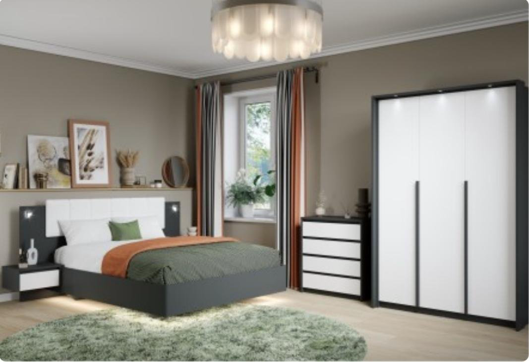 Гарнитур IMPERIAL Мишель ЛДСП 160х200 см купить,NaN