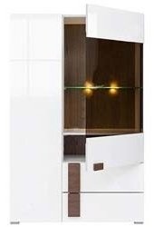 Распашной шкаф Гербор ДомеREG1D1W2S, 90x142х39 см, белый купить,NaN