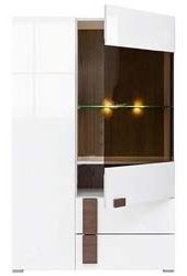 Распашной шкаф Гербор ДомеREG1D1W2S, 90x142х39 см, белый купить,NaN