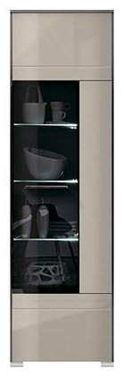 Распашной шкаф BRW REG1W/20/6, 60x200х50 см, бежевый